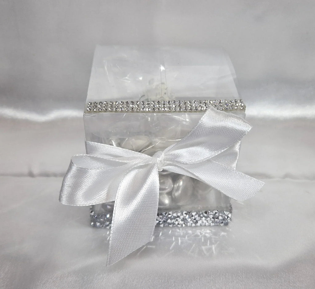 Contenant Mariage Noble - Dragées Amande et Chocolat Argenté - AngelAnge