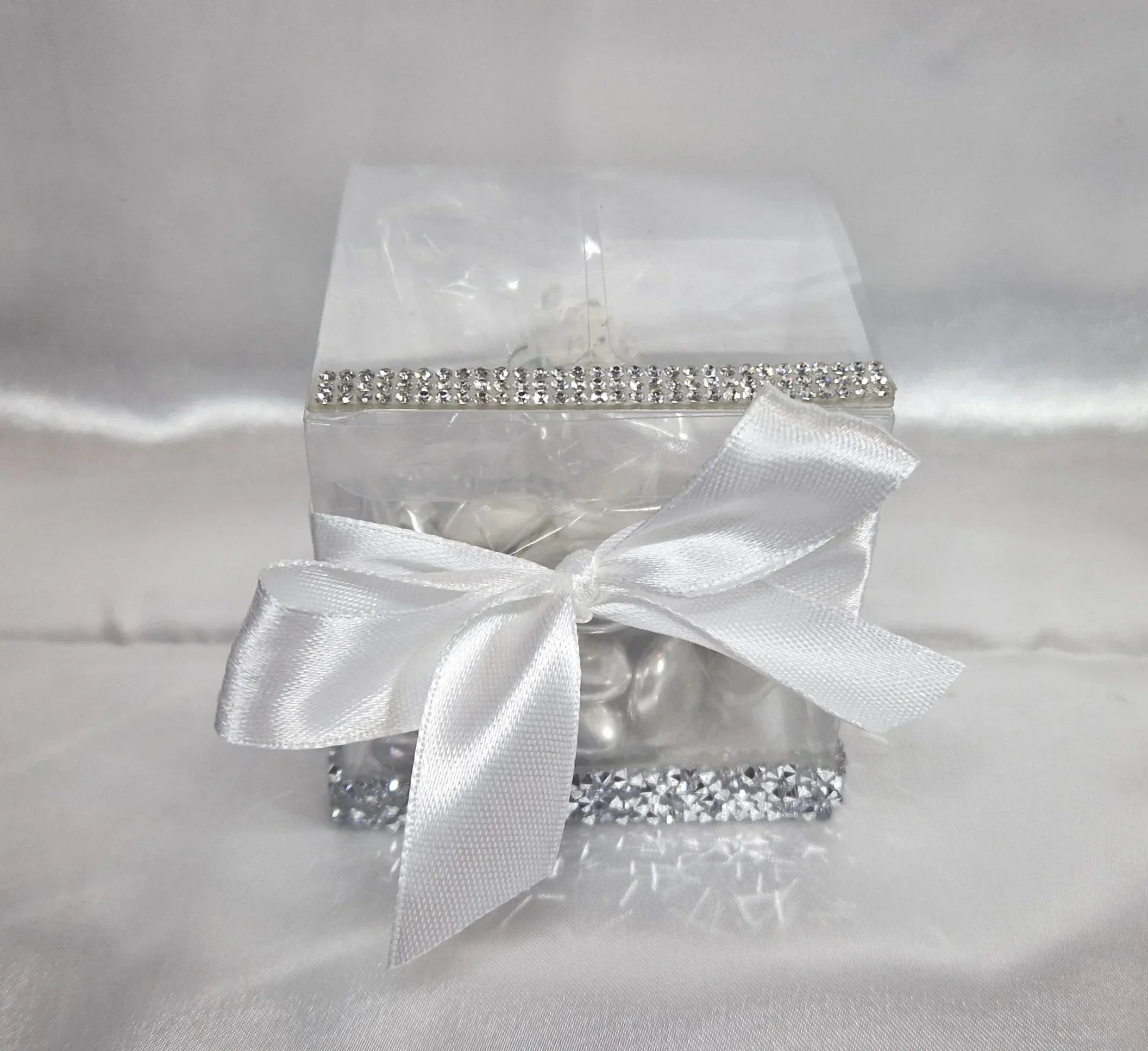 Contenant Mariage Noble - Dragées Amande et Chocolat Argenté - AngelAnge