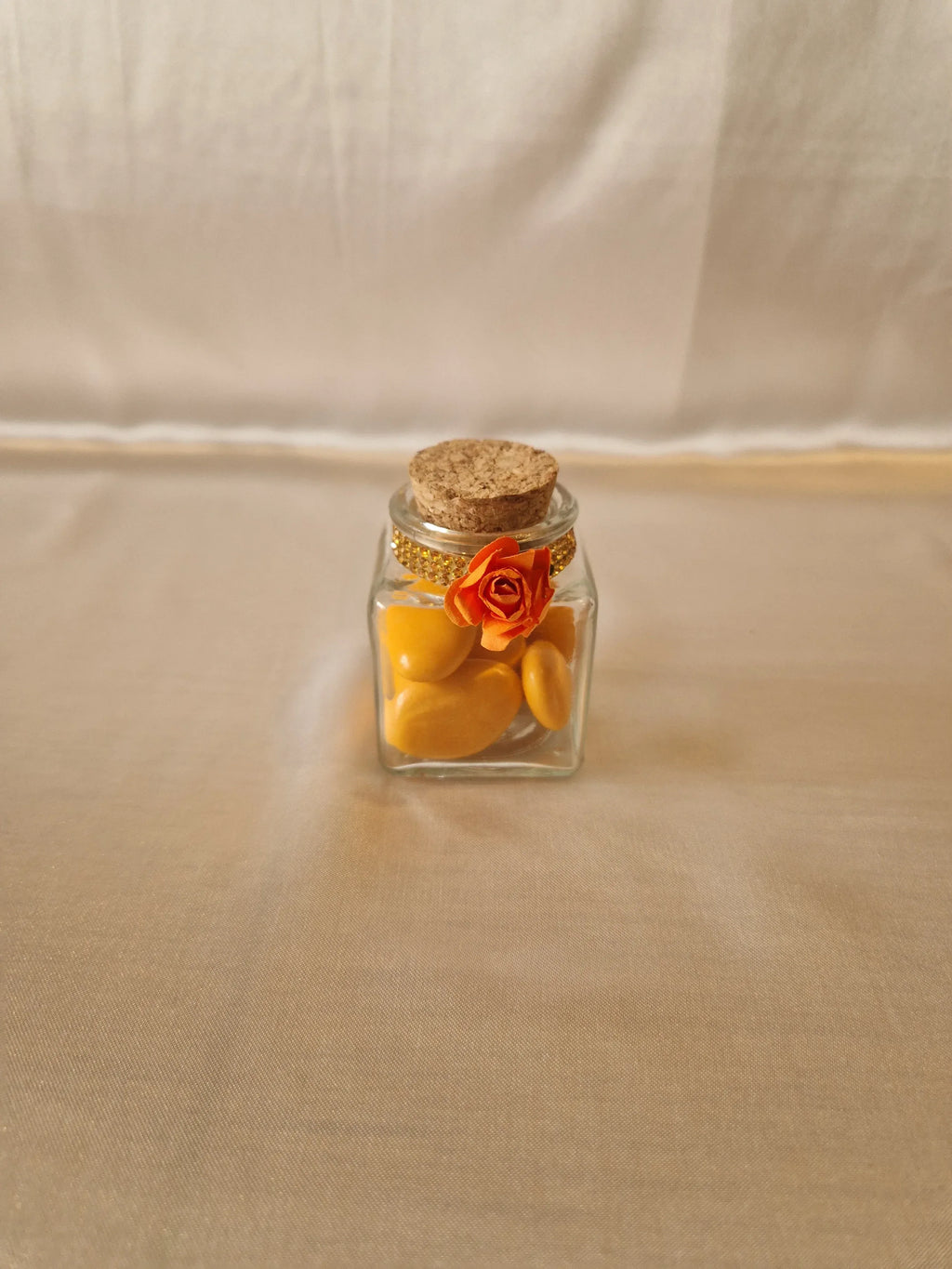 Contenant Mariage Champêtre - 7 Dragées au Chocolat - AngelAnge