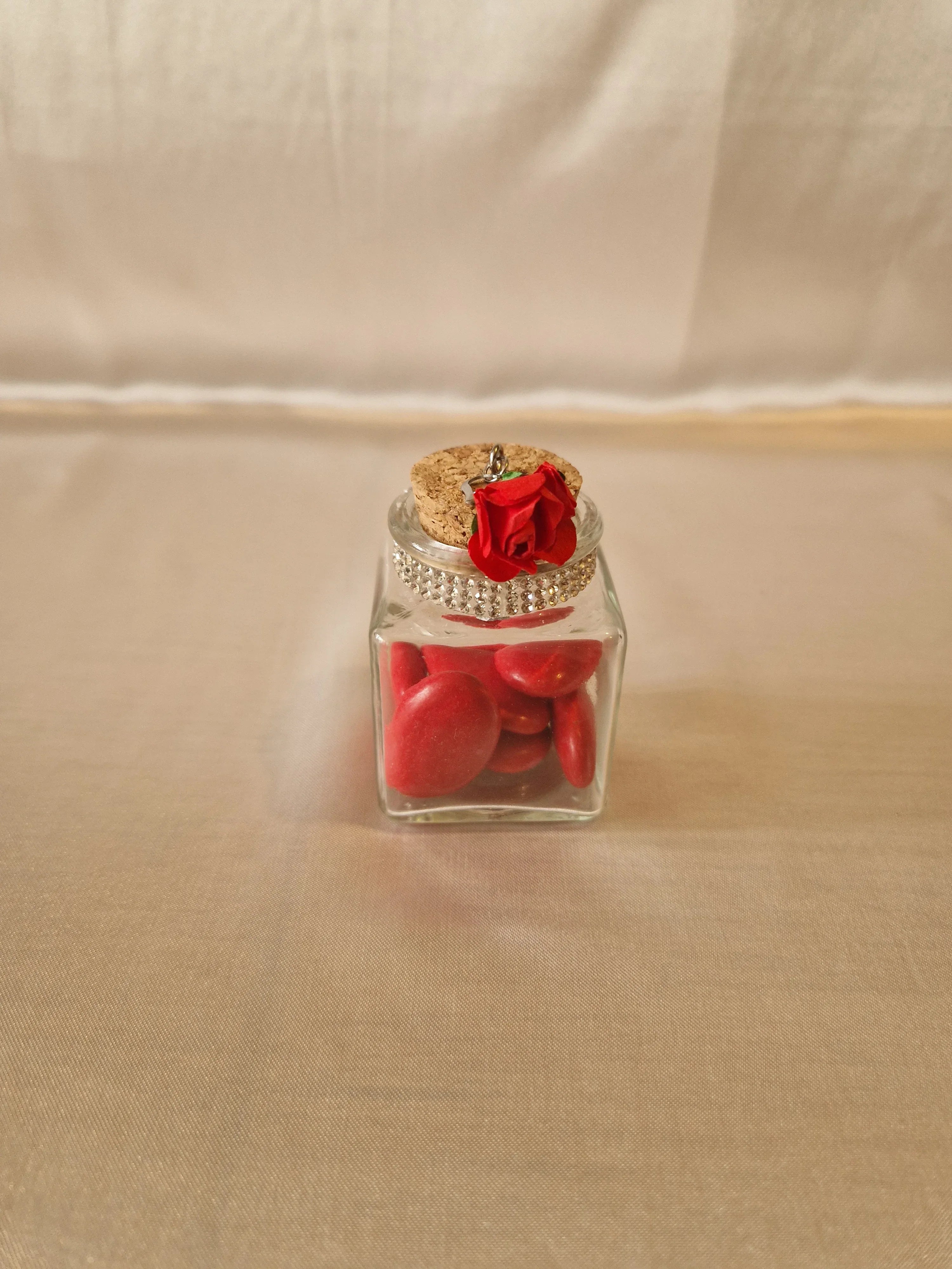 Contenant Mariage Romantique - 7 Dragées au Chocolat - AngelAnge