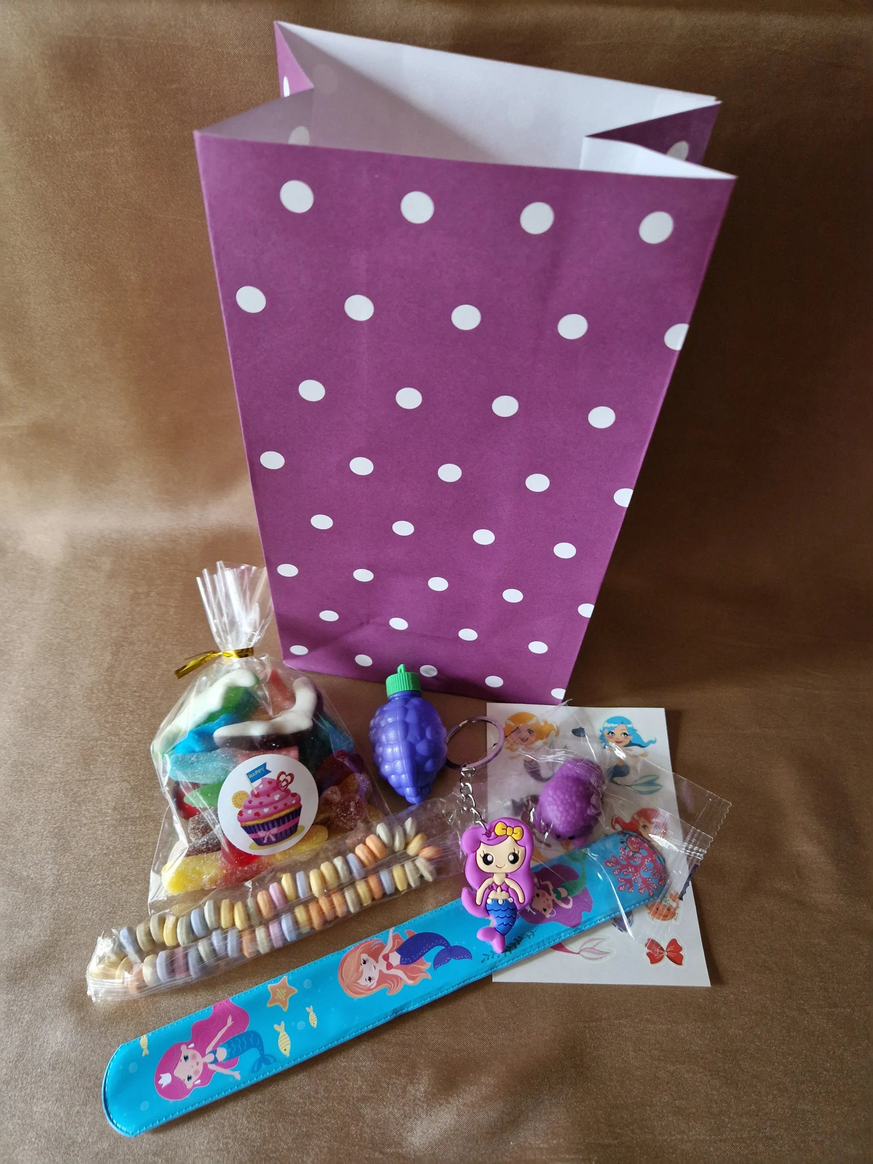 Pochette Anniversaire Fille Sirène - Cadeau Invité avec Jouets - AngelAnge