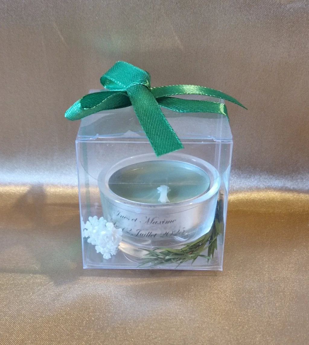 Bougie Mariage Pétillante Personnalisée - Photophore Parfum Canneberge - AngelAnge