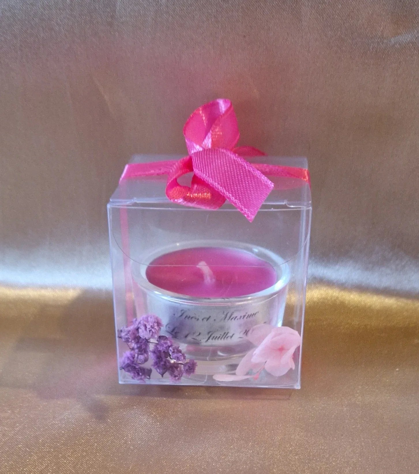 Cadeau Invité Mariage Gourmand - Bougie Parfum Canneberge - AngelAnge