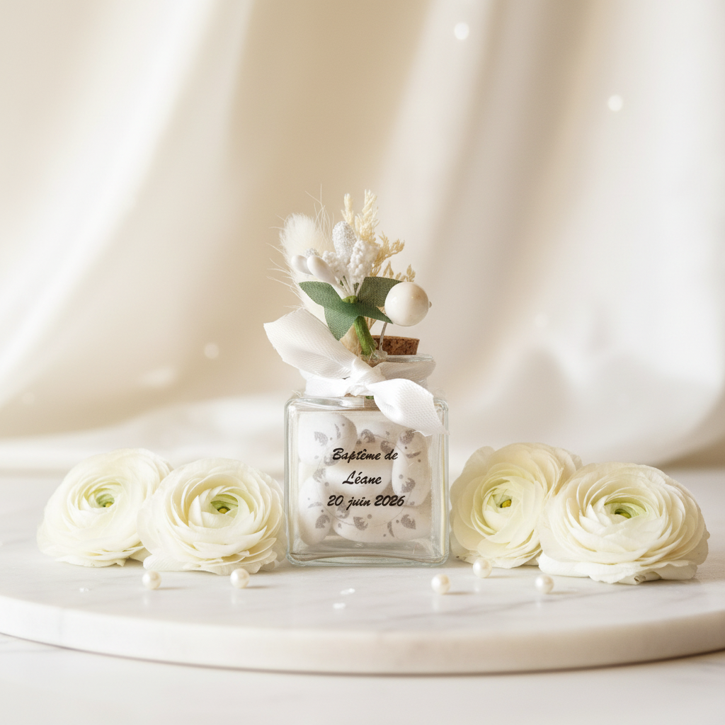 Contenant Baptême Blanc – Mise en scène
