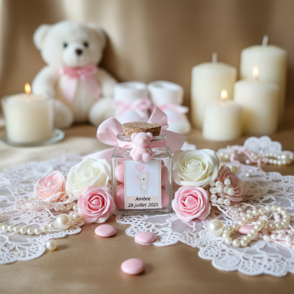 Contenant Baptême Innocence Nacrée