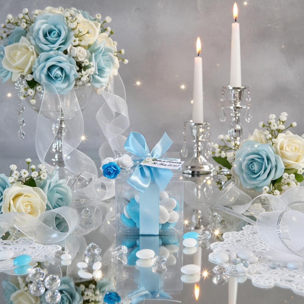 Contenant Mariage Élégance Cristal