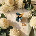 Contenant Mariage Vert Foncé – Décor Luxueux