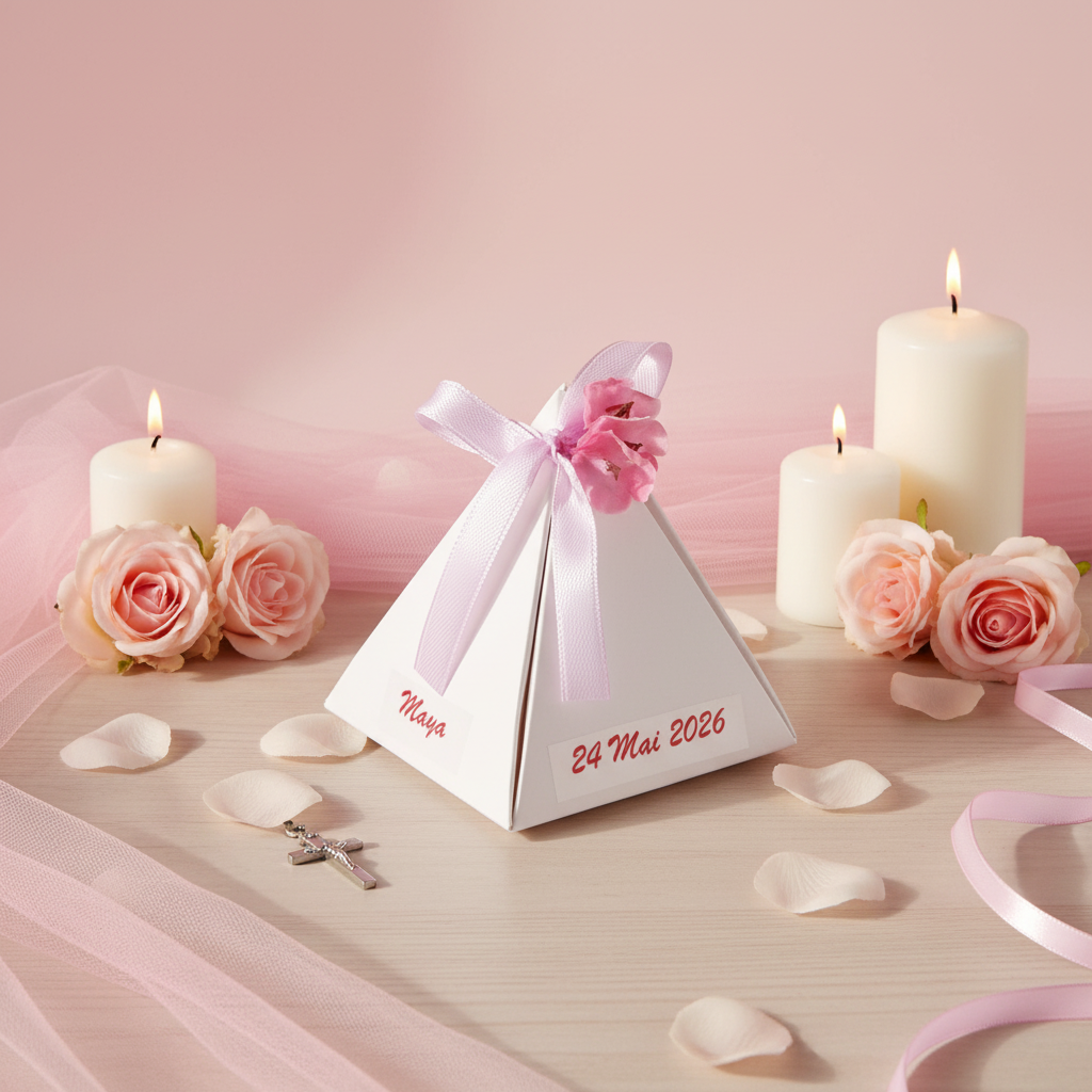 Mise en scène baptême petite fille