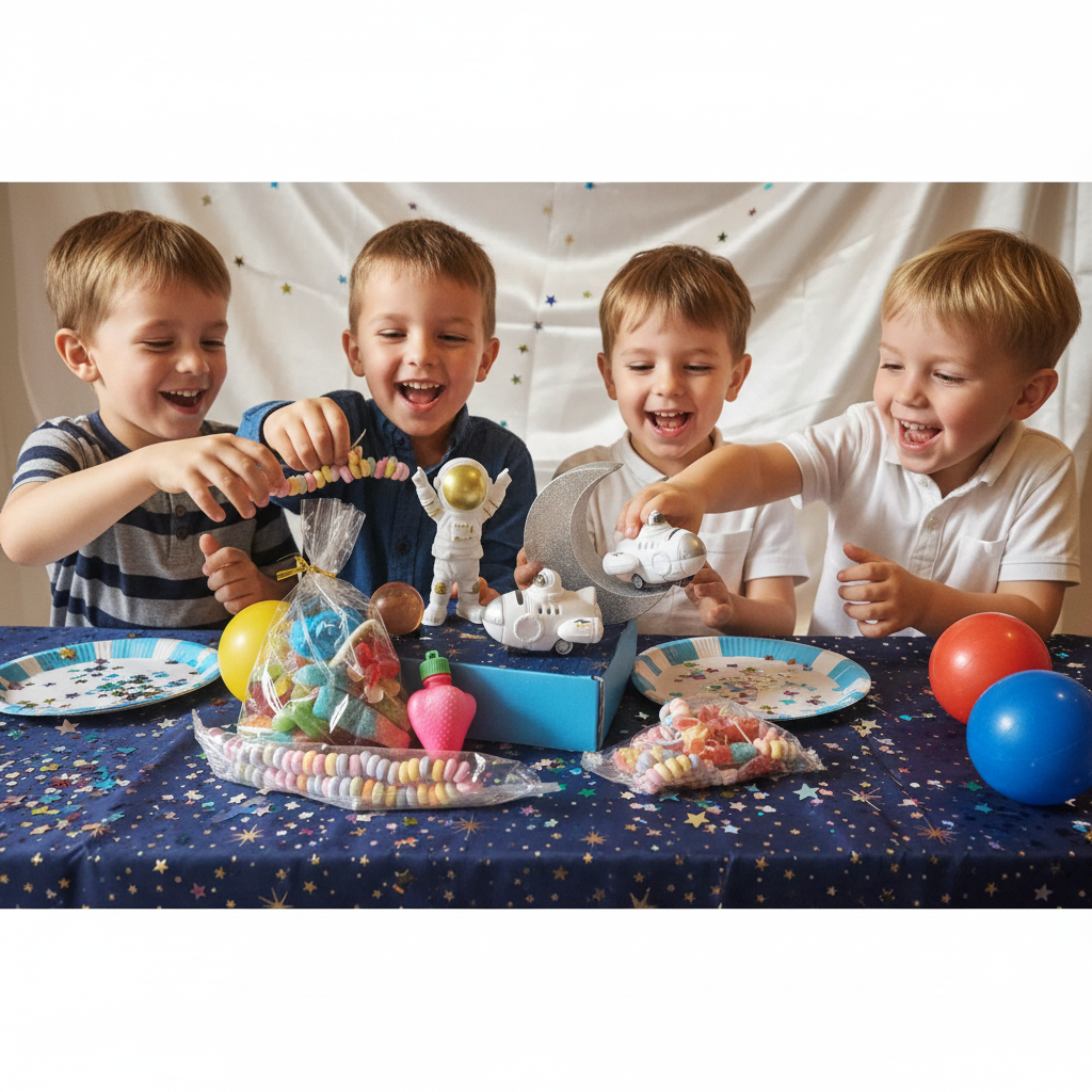 Scène anniversaire garçons sans ballons