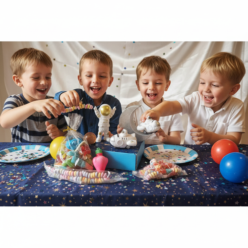 Scène anniversaire garçons sans ballons